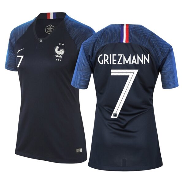 MAILLOT FRANCE DOMICILE FEMME GRIEZMANN 2018-2019