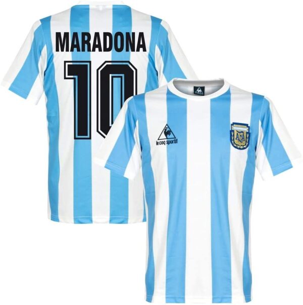 MAILLOT ARGENTINE RETRO MARADONA 1986