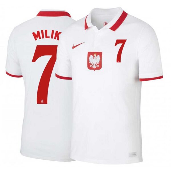 MAILLOT POLOGNE DOMICILE MILIK 2020-2021