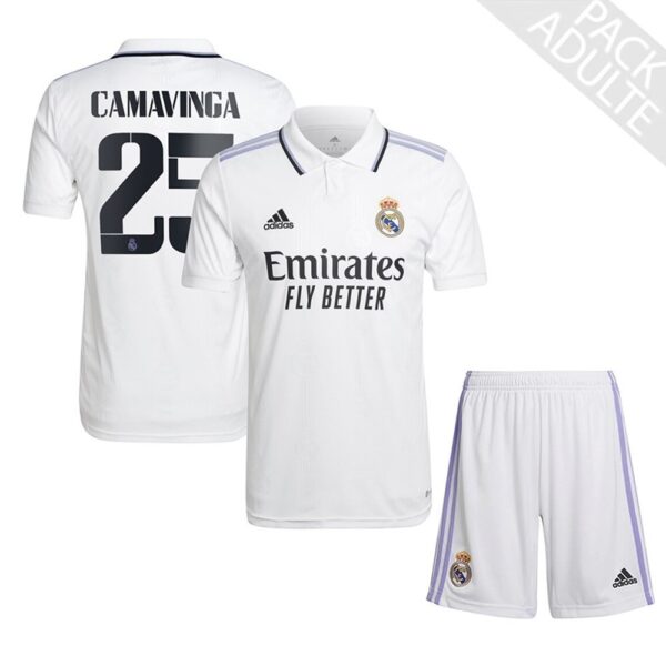 PACK REAL MADRID DOMICILE CAMAVINGA ADULTE 2022-2023