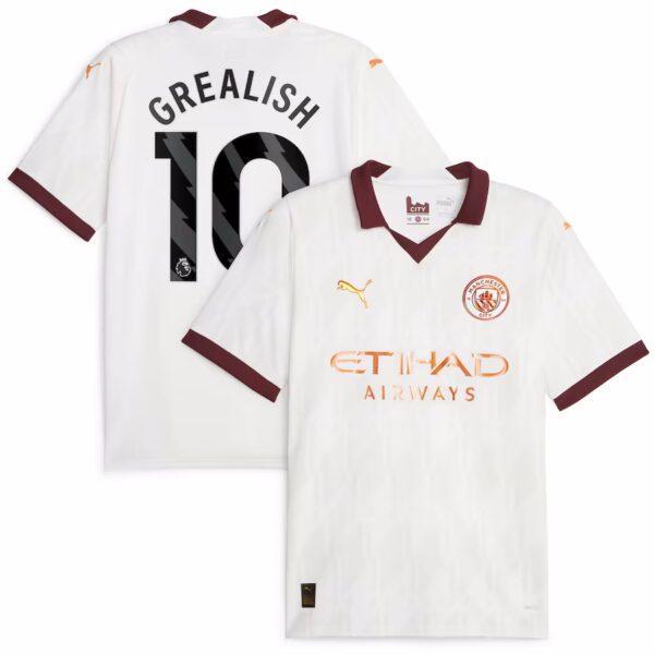 MAILLOT MANCHESTER CITY EXTERIEUR GREALISH 2023-2024