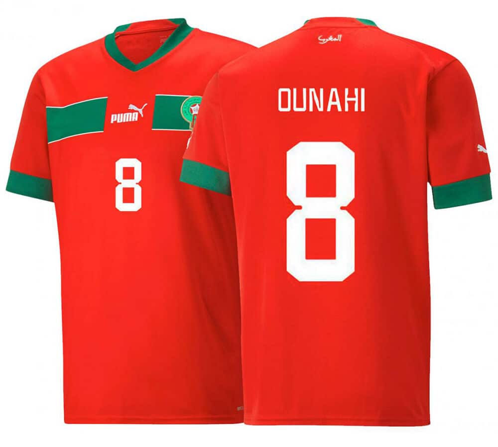 MAILLOT MAROC DOMICILE OUNAHI 2022-2023