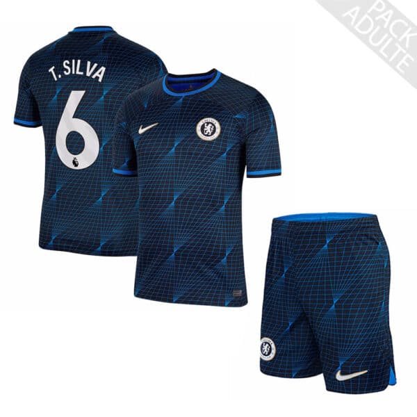 PACK CHELSEA EXTERIEUR THIAGO SILVA ADULTE 2023-2024