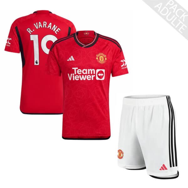 PACK MANCHESTER UNITED DOMICILE VARANE ENSEMBLE ADULTE 2023-2024