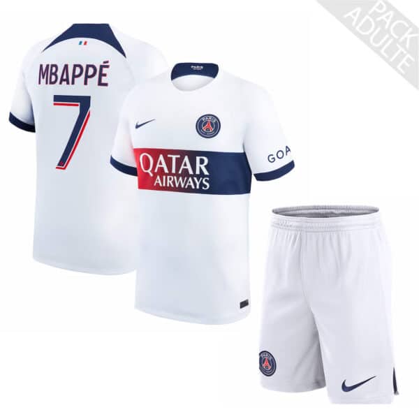 PACK PSG EXTERIEUR MBAPPE ADULTE SAISON 2023-2024