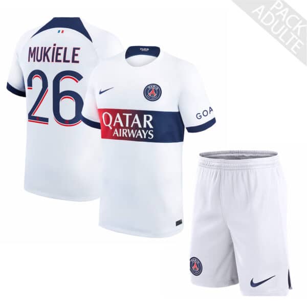 PACK PSG EXTERIEUR MUKIELE ADULTE 2023-2024