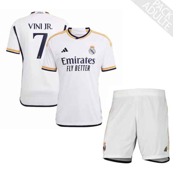 PACK REAL MADRID DOMICILE VINI JUNIOR ADULTE 2023-2024