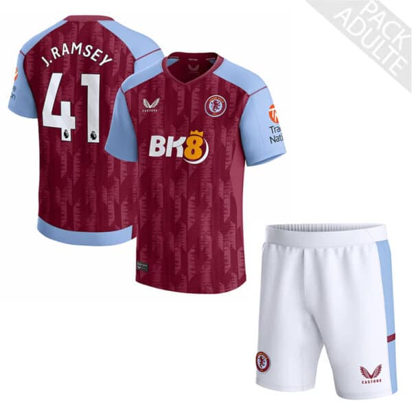 PACK ASTON VILLA DOMICILE JACOB RAMSEY ADULTE 2023-2024