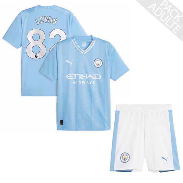 PACK MANCHESTER CITY DOMICILE LEWIS ADULTE 2023-2024