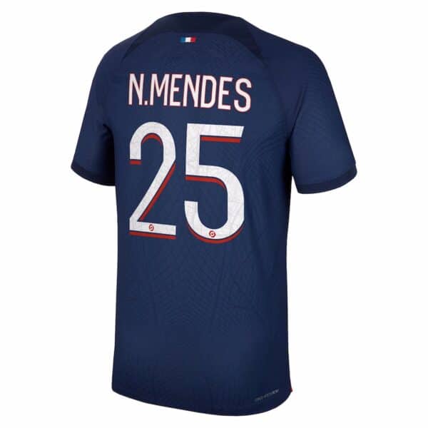 MAILLOT PSG DOMICILE NUNO MENDES VERSION VAPOR MATCH 2023-2024