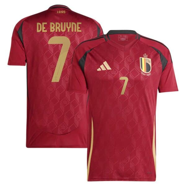 MAILLOT BELGIQUE DOMICILE DE BRUYNE SAISON 2024-2025