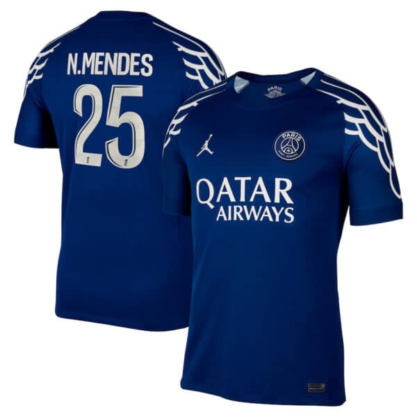 MAILLOT PSG 4TH NUNO MENDES SAISON 2024-2025