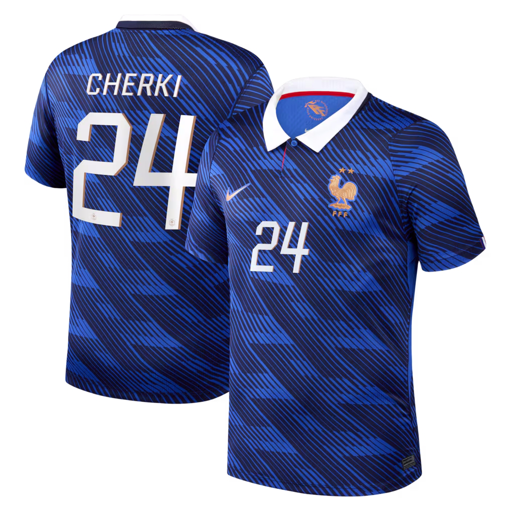 MAILLOT FRANCE DOMICILE CHERKY 2026-2027 MAILLOT FRANCE DOMICILE CHERKY 2026-2027