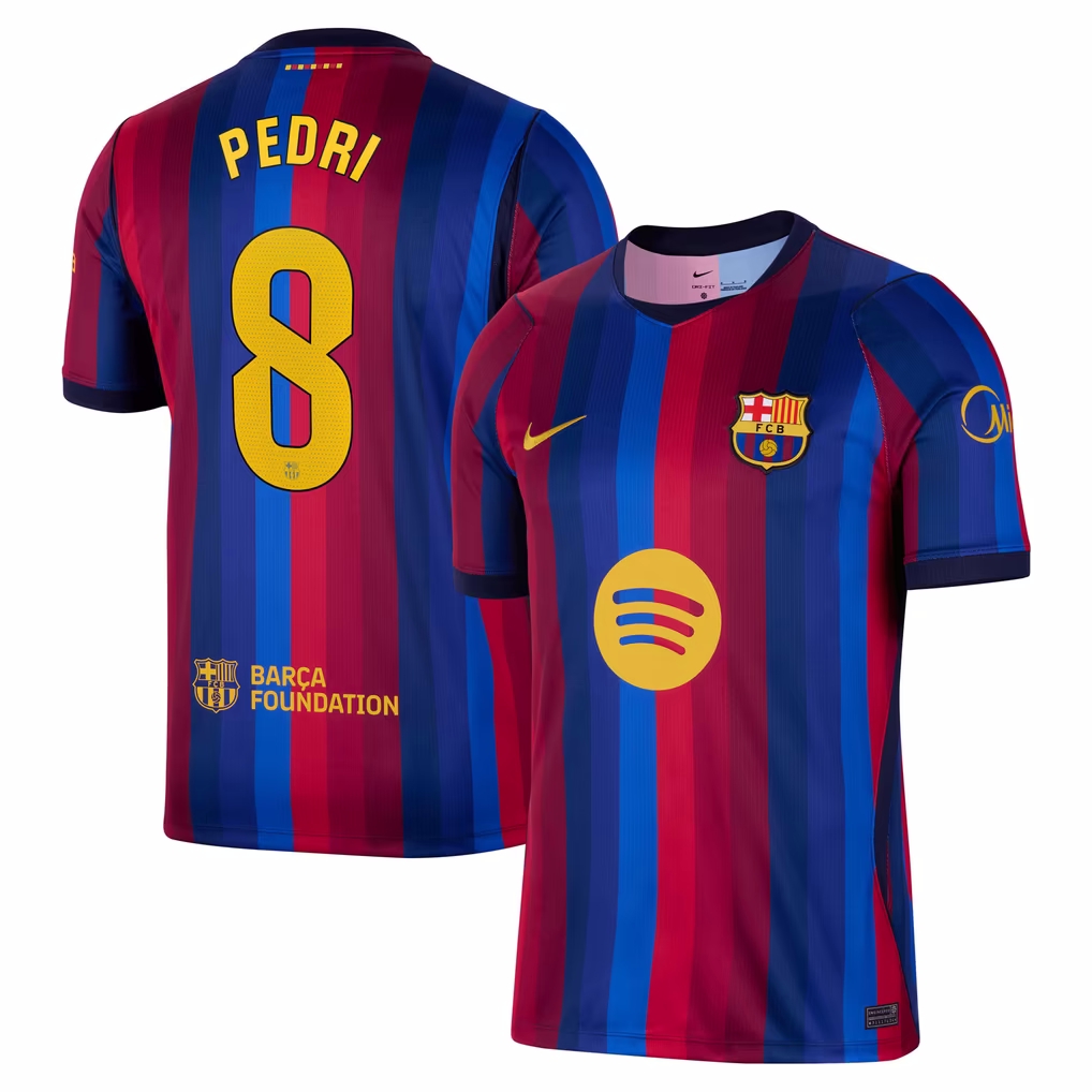 MAILLOT FC BARCELONE DOMICILE PEDRI 2026-2027 MAILLOT FC BARCELONE DOMICILE PEDRI 2026-2027
